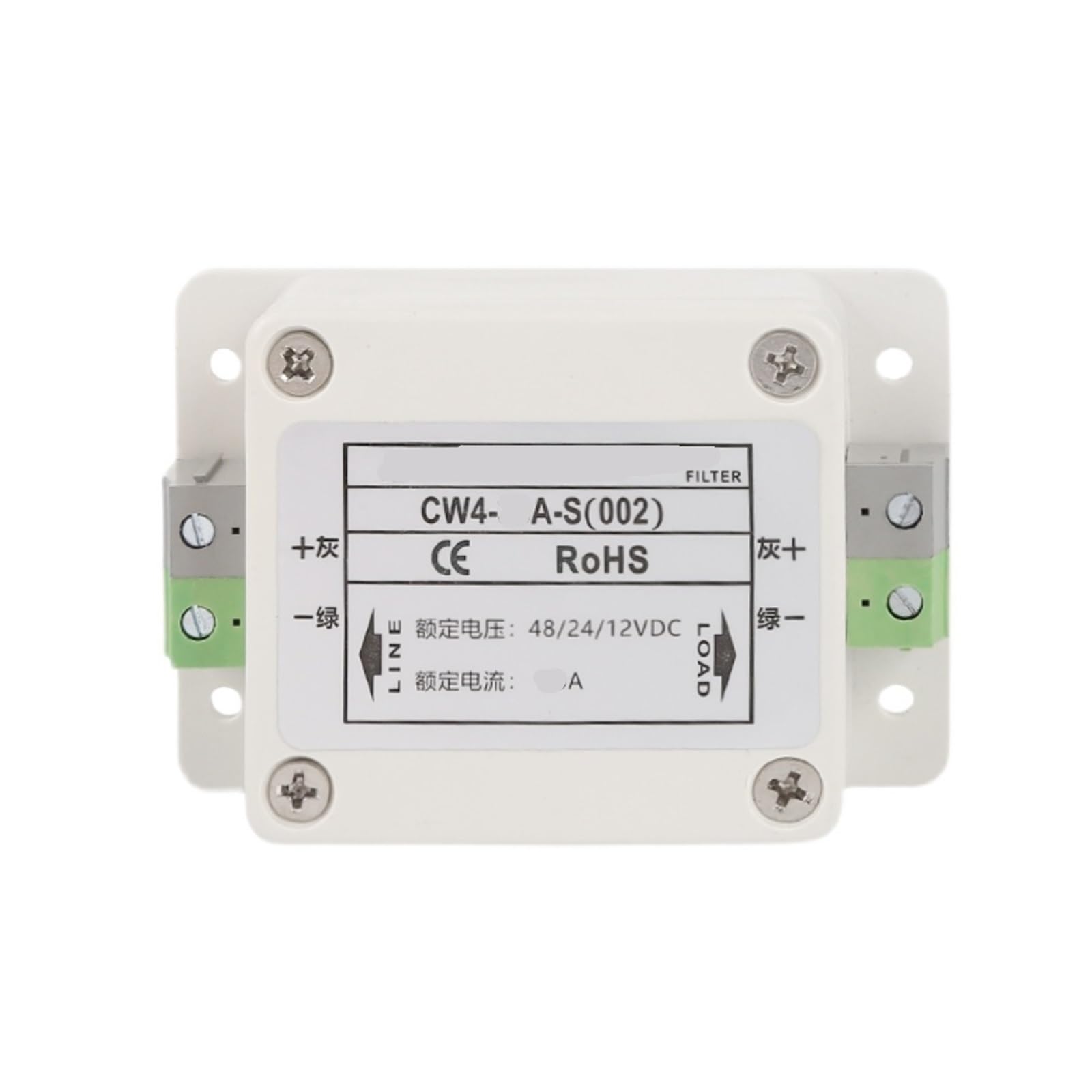 Filtro de potencia CC CW4-1A/30A-S monofásico de 12V a 48V para interferencias