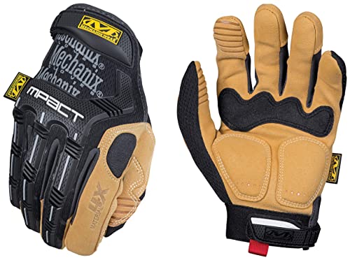 Mechanix Wear - Material4X M-Pact Guantes (Medium, Negro/Marrón)