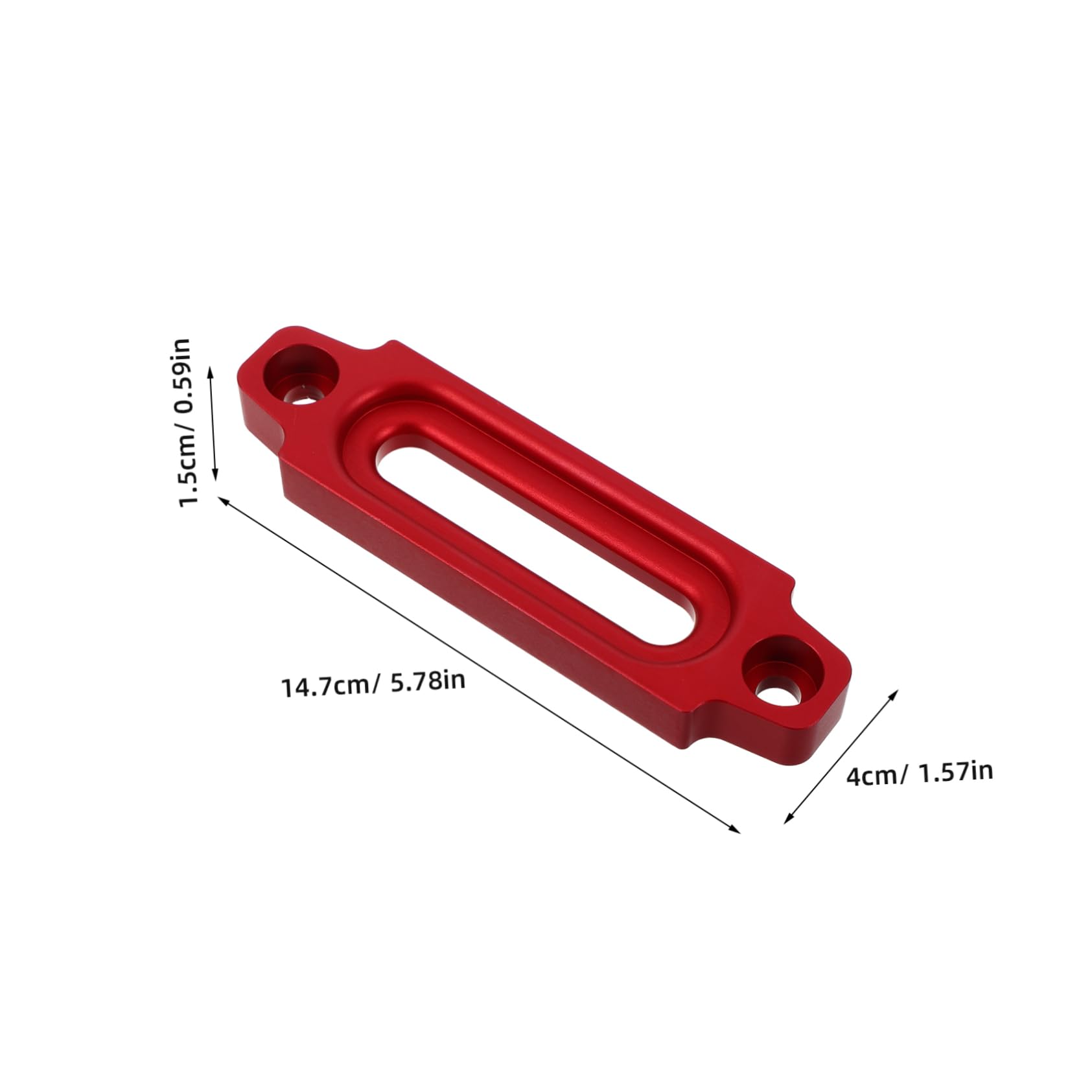 Garneck Winch Fairlead Aluminum Guide High Strength Aluminum Fairlead for Winch Rope Cable
