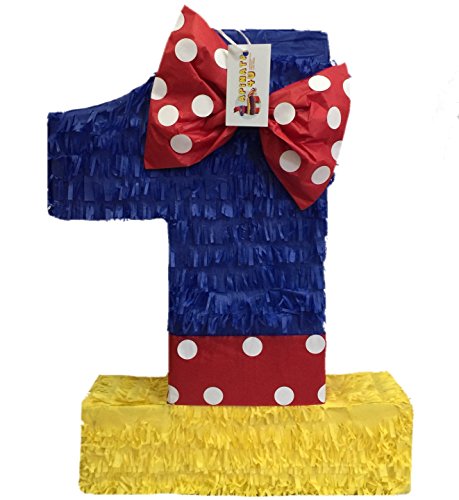 Large 20 MultiColor Number One Pinata Princess Theme First BIrthday Party Supplies Decoration