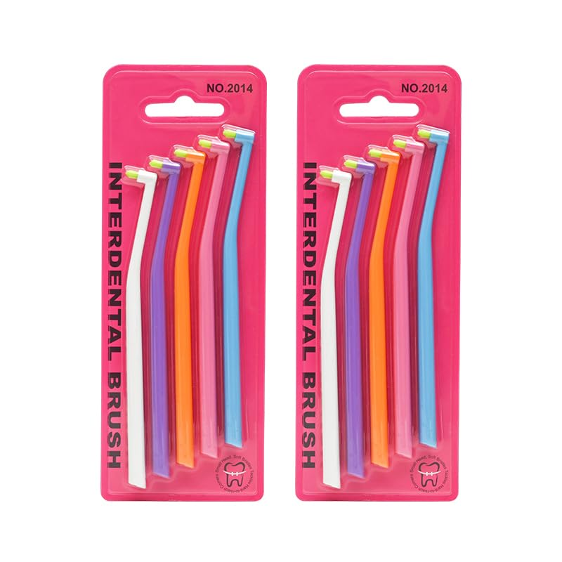 Annauiy U-förmige Zahnbürste mit Einzelzahnbürste für Zahnspangen, 2+5 Stück, Weiche Borsten, für Jugendliche und Erwachsene mit Kieferorthopädischer Apparatur – Bild 4