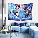 Elsa Anna Olaf Tapestry Lightweight Wall Hanging Tapestries Wall Blanket, For Office Apartment...