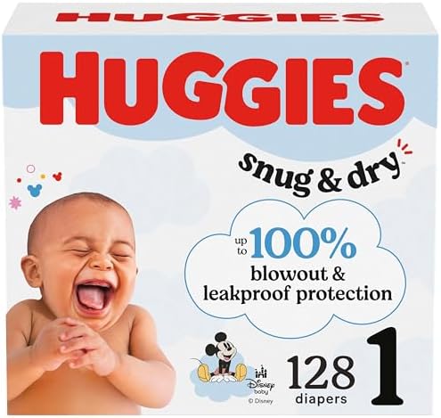 Huggies Size 1 Diapers, Snug & Dry Newborn Diapers...