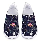 Ystardream Constellation Women's Slip On Sneakers, Casual Everyday Shoes, Breathable Mesh, Lightweight & All-Day Comfor for Work Office