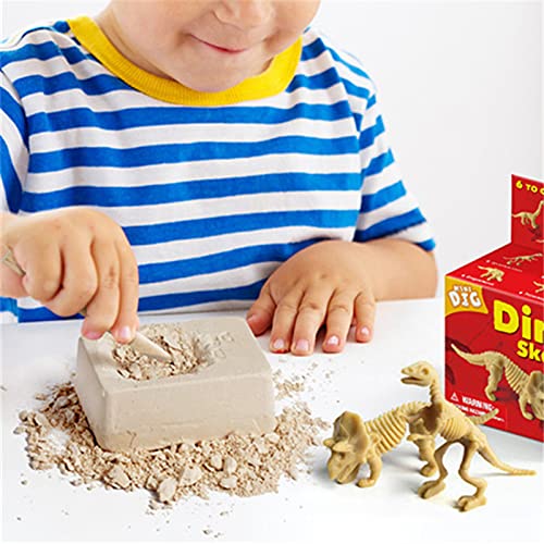 Dinosaurier Spielzeug Set Archäologie Wissenschaft Handwerk Geschenke Ausgrabungsset Lernspielzeug für Kinder Vorschule… – Bild 2