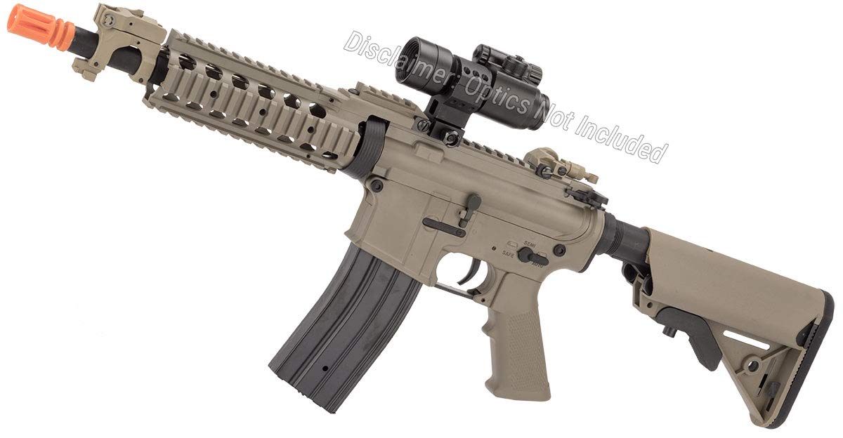 Evike Airsoft - Matrix Goliath Sportline M4 CQB RIS II AEG w/Lipo Ready Gearbox (Color: Tan)