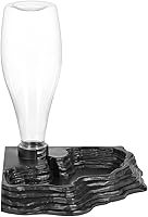 Aipush Automatic Reptile Water Dish 13.5oz - Self-Filling Bowl for Bearded Dragons, Leopard Geckos, Snakes, Lizards (Black)