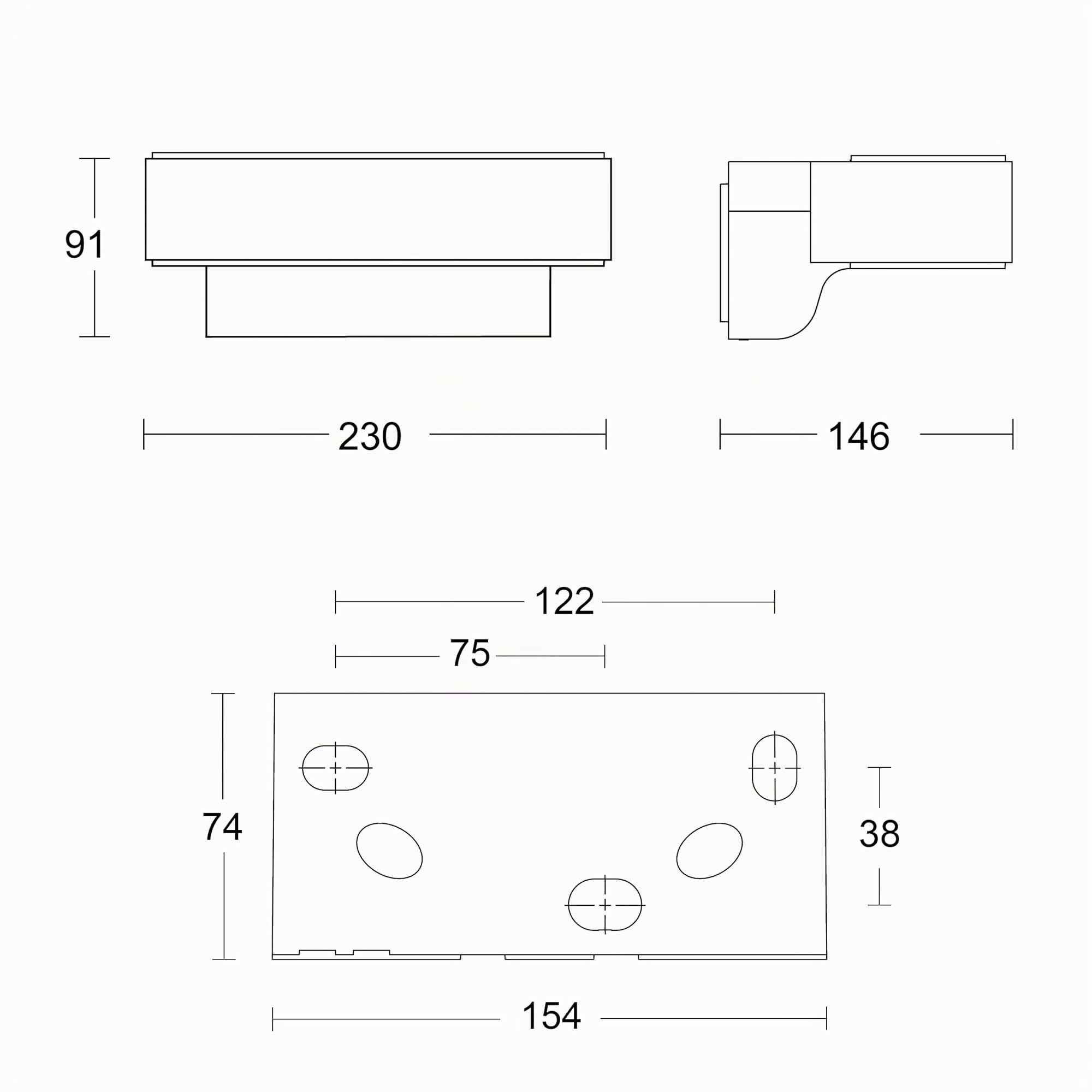 Steinel Lampada da parete L 810 SC, 9,8 W | sensore di movimento a 160°, collegabile tramite app, in alluminio