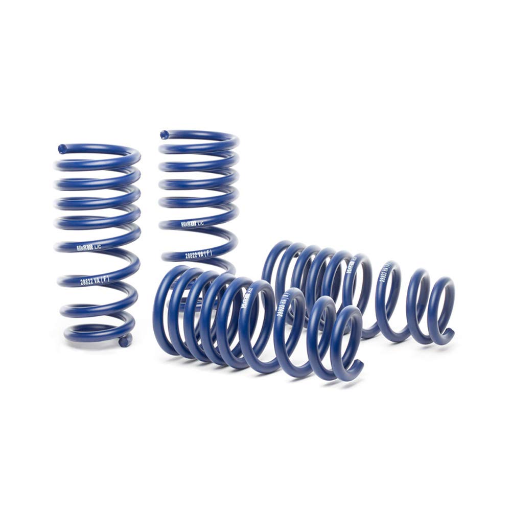 H&R 28697-3 Lowering Springs Stelvio Quadrifoglio Verde 4WD 2017-FA40/RA40mm, Blue