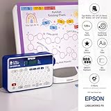 LABELWORKS Epson LW-K200PX-DBL Portable QWERTY Keyboard Label Maker for Home & Hobbies - Craft, Organize, and Personalize - Dark Blue Printer - Image 3