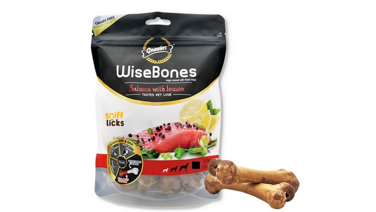 WiseBones Gnawlers Salmon with Lemon, 200 g Small (15pcs) Pack of 3 by Sniff N Licks (B0CWLLQMR2) Amazon Price History, Amazon Price Tracker