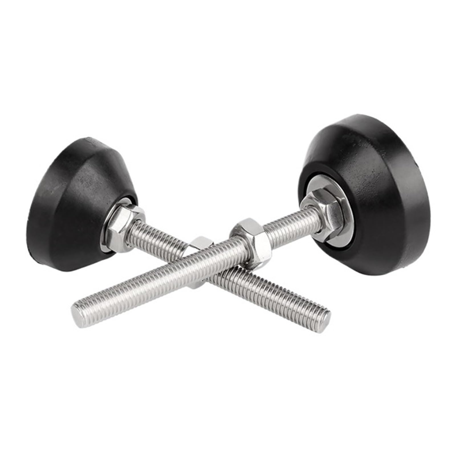 4 regulowane nóżki do mebli M6-M16 | Podstawa podpierająca fundament ze śrubą ze stali nierdzewnej 304 40-80 mm(D1 80mm,M16(1sets))
