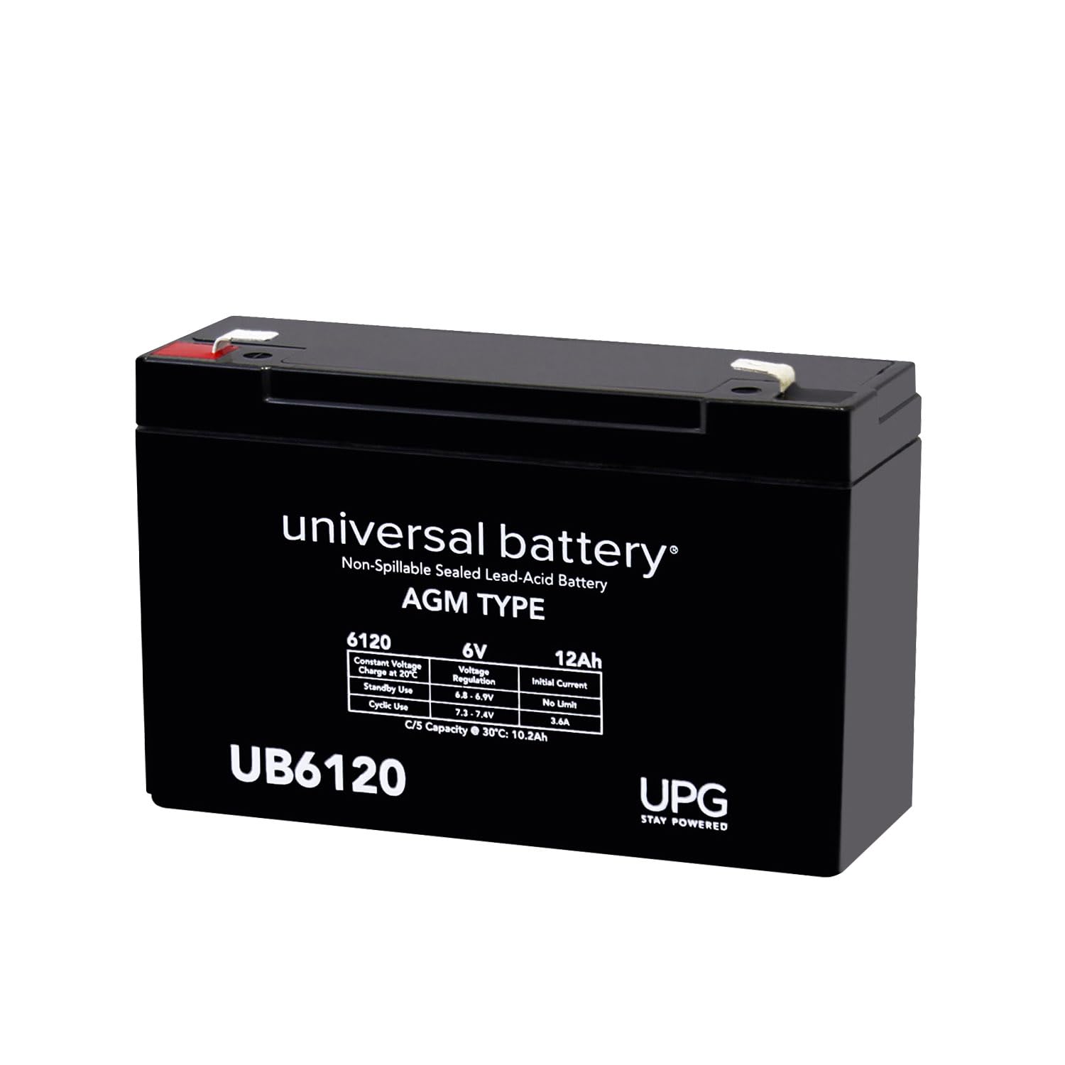 UPG 6V 12Ah SLA Replacement Battery for Jimming JM-6M10.0AC