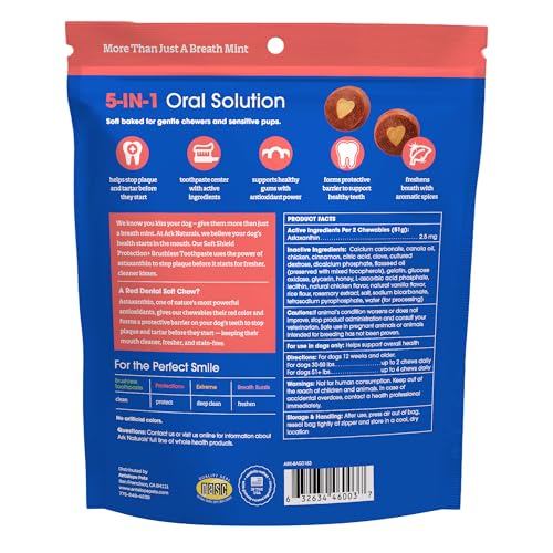 Image of ARK Naturals Soft Shield Protection+ Brushless Toothpaste, Dog Dental Chews for Large Breeds, Stops Plaque & Tartar, Freshens Breath