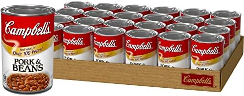 Campbell's Canned Pork & Beans, 11 Ounce Can (Pack of 24)