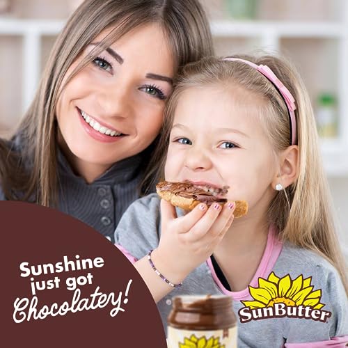Chocolate Sunbutter® Sunflower Butter Jar - Healthy, Low-Sugar, Protein-Packed Spread For Breakfast, Desserts, Snacks & More (16 Oz) #TOP4