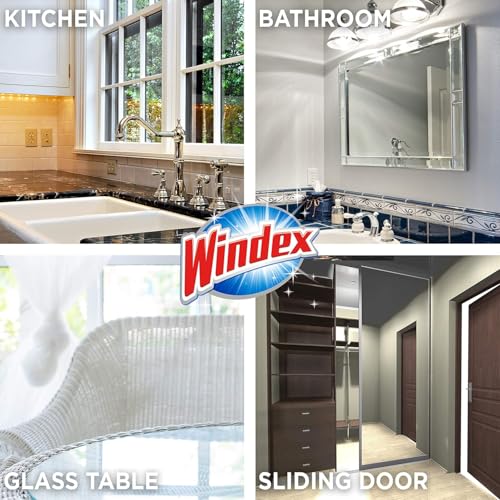 Image of Pledge Expert Care Wood Wipes & Windex Ammonia-Free Glass Cleaning Wipes Bundle, 24ct Lemon Scent Wood Wipes & 25ct Ammonia-Free Glass Wipes for Surface Cleaning