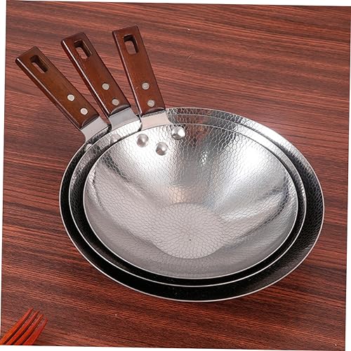 Wok de acero inoxidable con mango de madera Mikinona miniatura 3