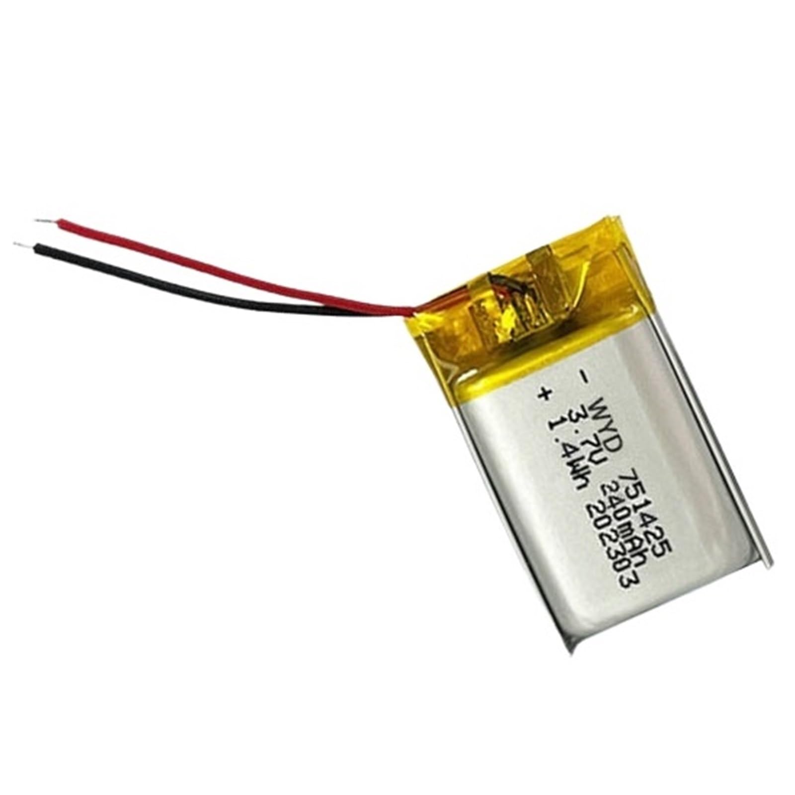 Batería de litio 751425 de 3,7V y 240 mAh para dispositivos electrónicos 3