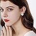 NEWITIN 12 Pairs Clip On Earrings for Women Cute Earring Crystal Pearl Stud Charming Fashion Earring Non Piercing Clip on Stud Earrings for Women