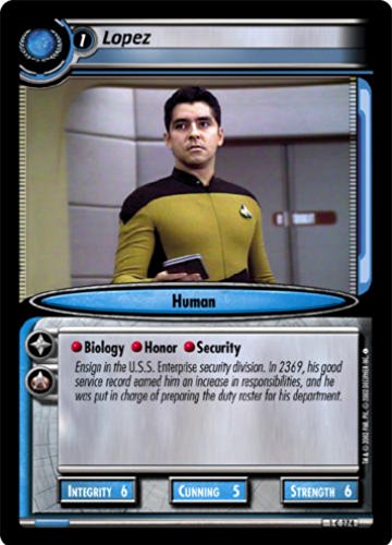 STAR TREK CCG 2E SE SECOND EDITION LOPEZ 1C274
