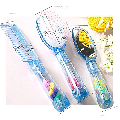 Set di 3 pettini in plastica per bambini con