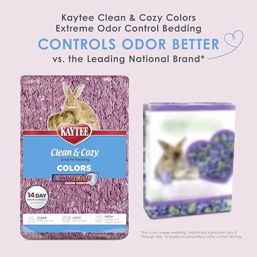 Kaytee Clean & Cozy Colors, Small Animal Bedding with Extreme Odor Control, Plum, 49.2 Liters - image 2