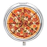 Portable Round Pill Box, Exquisite I Love Pizza Printed Round Medicine Box Small Pill Box Case to Hold Vitamins Tablet Pill Capsule Fish Oil Candies Jewelry -  LFDSEPYM