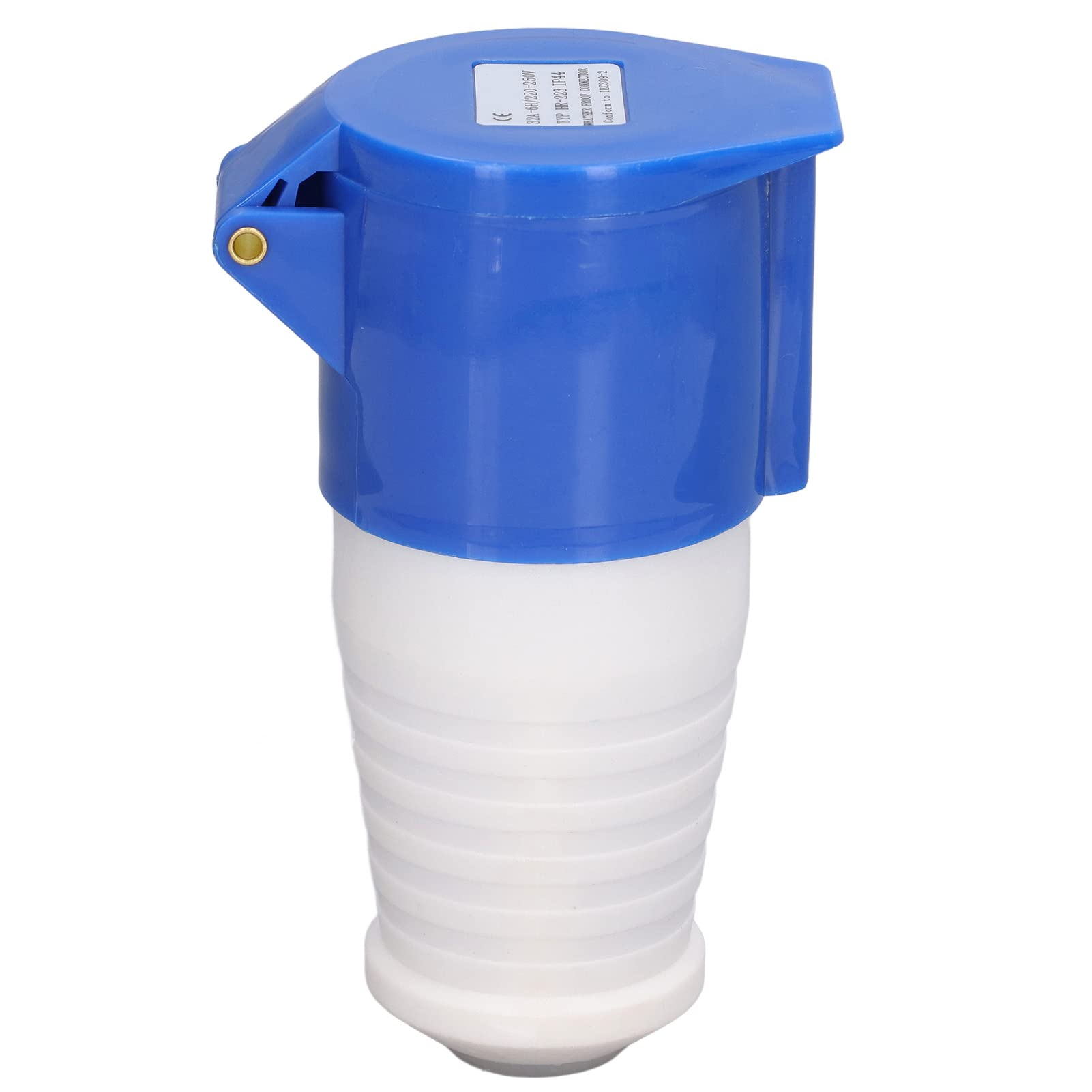 Prise industrielle étanche IP44 32 A CEE 220-250 V – Connecteur bleu HR-223 femelle, prise 3 broches pour chantier et extérieur