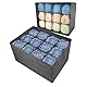 EASEVE 2 Stück Kleiderschrank Organizer Schublade Aufbewahrungsbox für Kleidung - 12 Zellen Schubladen Ordnungssystem Schrank Kleider Aufbewahrung Boxen für Jeans, Hosen, Handtuch, Shirt, Pullover