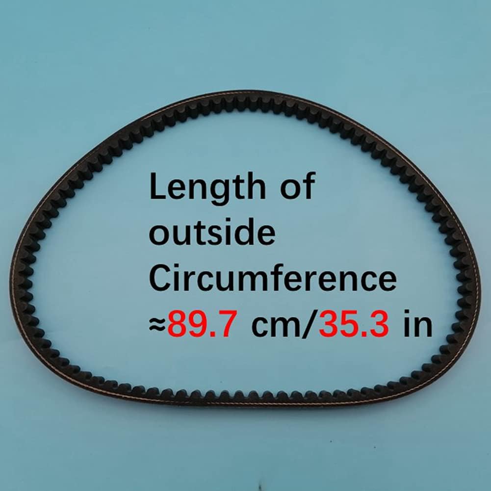 Drive Belt Compatible with Many 30 Series Go Karts Clutches 203597 203597A 203597B 203597C 255-407 10042 37X125 37X98 with Teeth on Inside 897×19×10 mm Approx New Z673