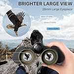 20x50 Binoculars for Adults with Smartphone Adapter - High Powered Binoculars for Bird Watching Hunting Hiking Concert Travel Theater with BAK4 Prism FMC Lens, Mud - Image 3