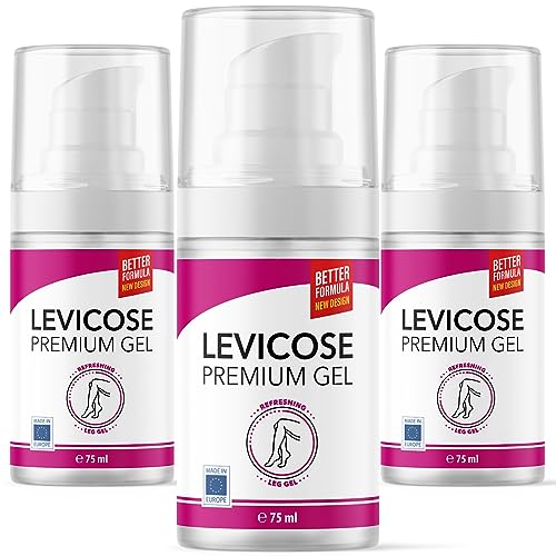 Levicose Gel - para el cuidado de las piernas cansadas y pesadas - contenido 75 ml (3x)