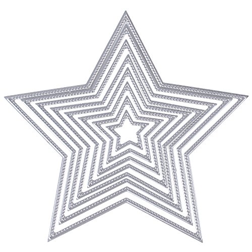 8 pz Fustelle Stencil Stella Cutting Dies per DIY Scrapbooking