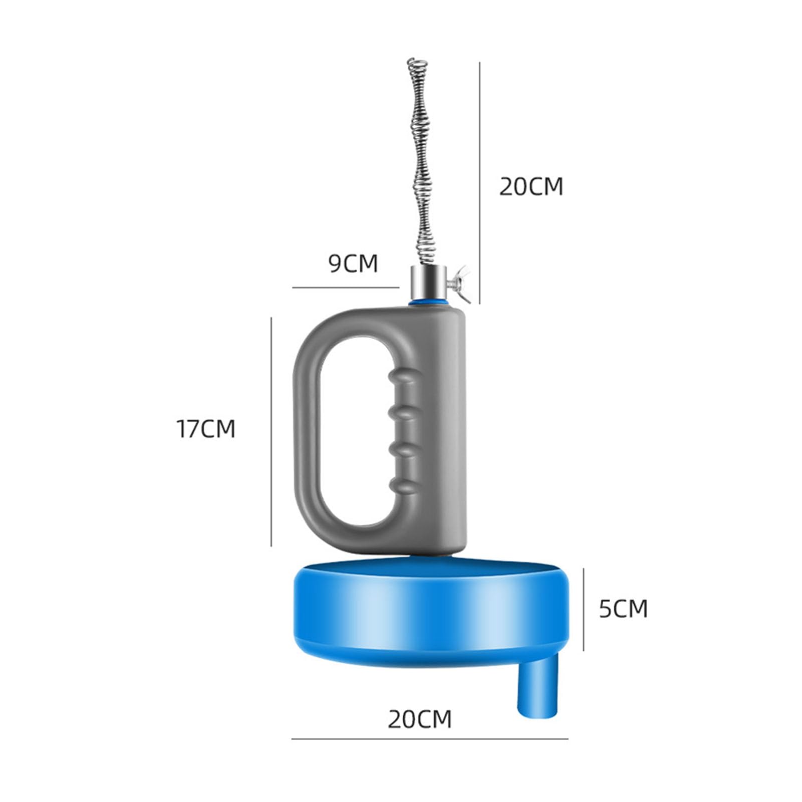 Professional Drain Auger, Drain Auger Clog Remover Plumbing Snake Spring Pipe Clog Remover for Bathroom Sink Kitchen Shower, Flexible and Long Lasting Use