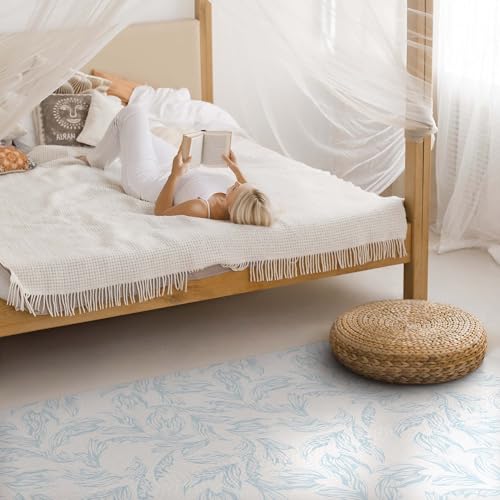 Tapis de sol vinyle 120x180 cm PVC rectangle maison deco intérieur - 4