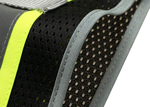 Lohaspro Safety Vest High Visibility - Mesh Reflective Vest With Pockets For Men & Women - Ansi/Isea Standards (X-Large, Black 02) #TOP5