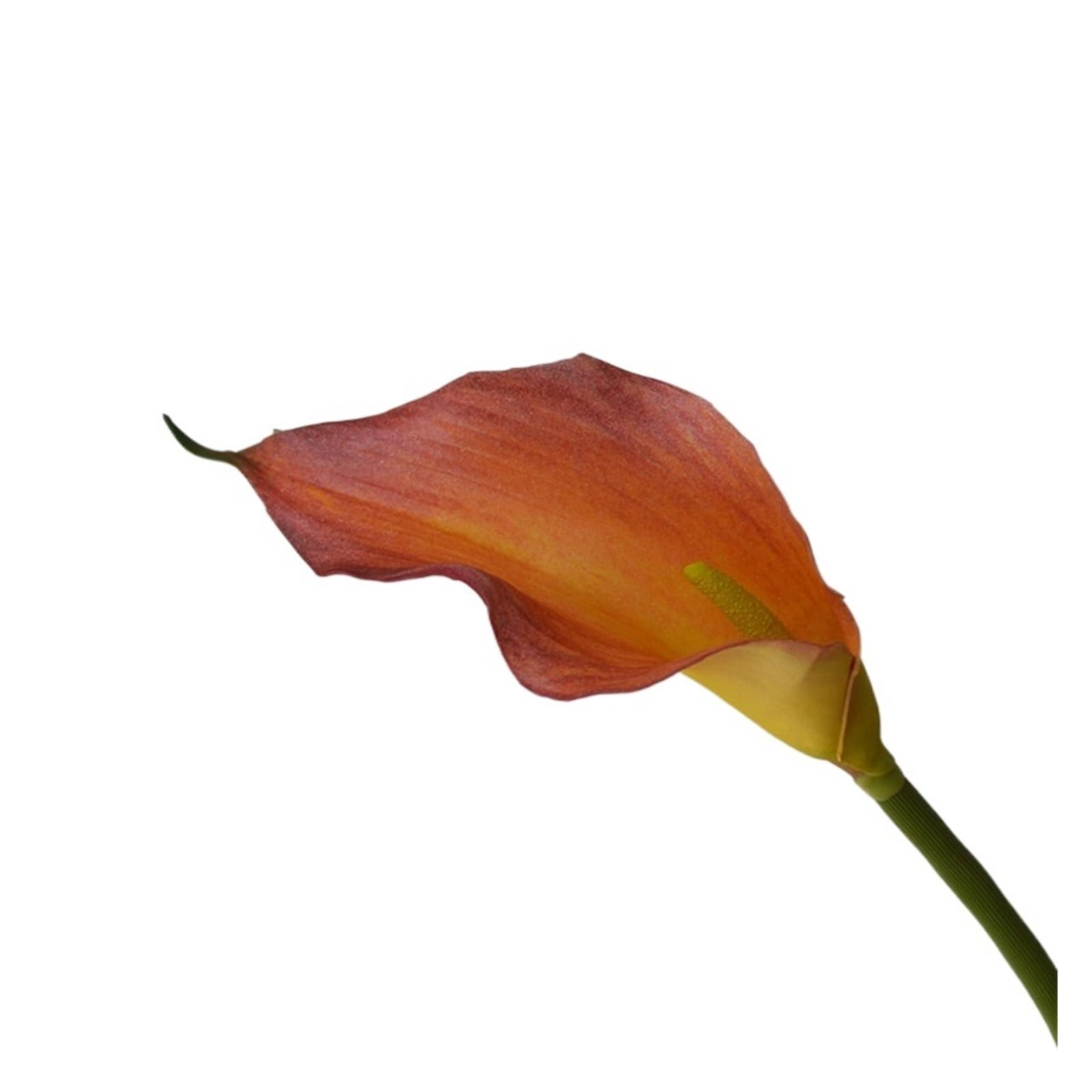 Casetlong 10Pcs Artificial Flowers Wedding Table Decor Bouquet Fake Home Room Party Flower Arrangement(Large orange)