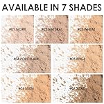 FOCALLURE Oil Control Loose Face Powder, Translucent Loose Setting Powder, Shine-Free Matte Finishing Powder, Long-lasting & Lightweight Sets Foundation Makeup, Includes Velour Powder Puff, Natural - Image 5