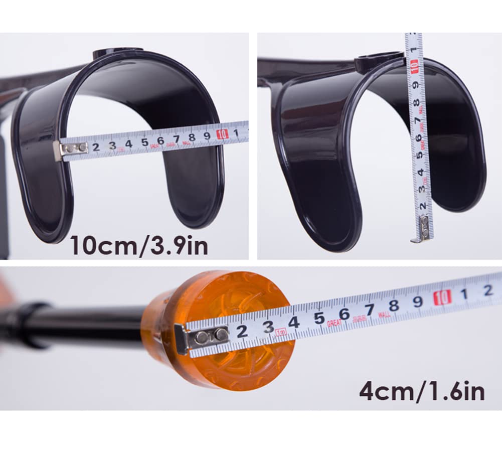 Avambraccio Leggero Pieghevole, stampella ergonomica per Polsini Regolabili, Camminata sul Gomito per Adulti, Uomini, Donne, carico 120 kg/264 libbre, 2 unità (Nero)