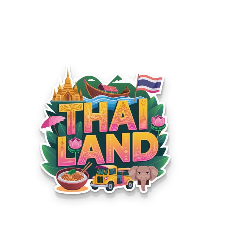 Image of Thailand 02 Fridge Magnets, Glossy Finish, Stylish Magnet for Fridge, Wardrobe & Metal Surfaces