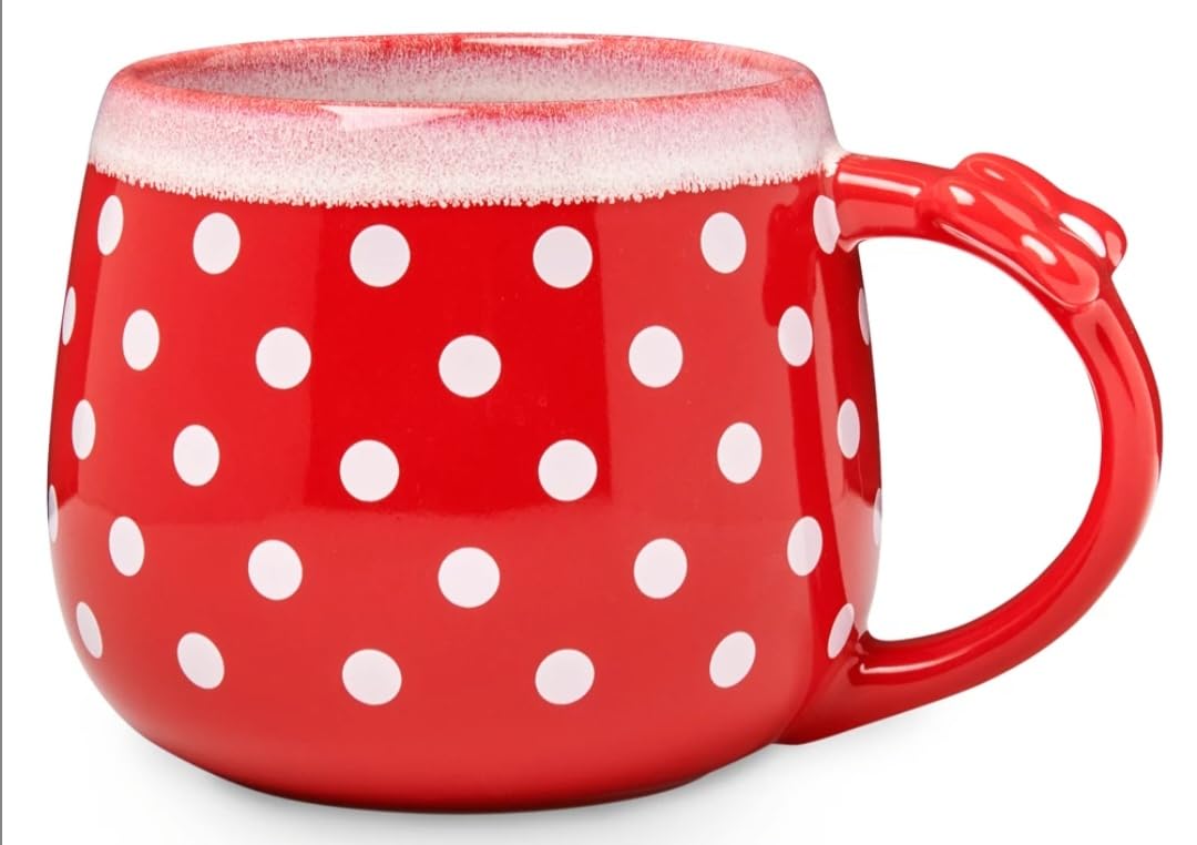 Disney Store Minnie Mouse Red Polka Dot Spot Mug