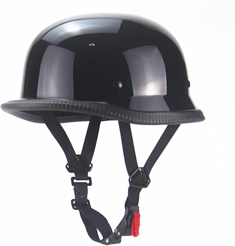 Miniatura 2 de Casco de motocicleta de estilo alemán, medio casco para adultos, cara abierta, aprobado por DOT, casco de motocicleta, crucero, scooter