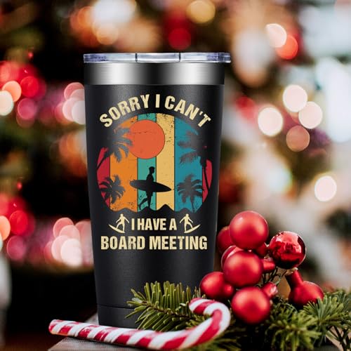 DOEARTE Surfing Gifts for Men Women - Christmas Birthday Gift Ideas for Surfing Lover - Surfings Accessories for Surfer Coworker - 20oz Surfings Tumbler