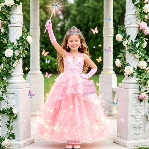 Disfraz de Bruja Rosa para Niñas 4-5 Años miniatura 2