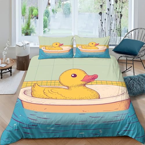 Parure de lit canard en caoutchouc pour chambre d'adolescent moderne