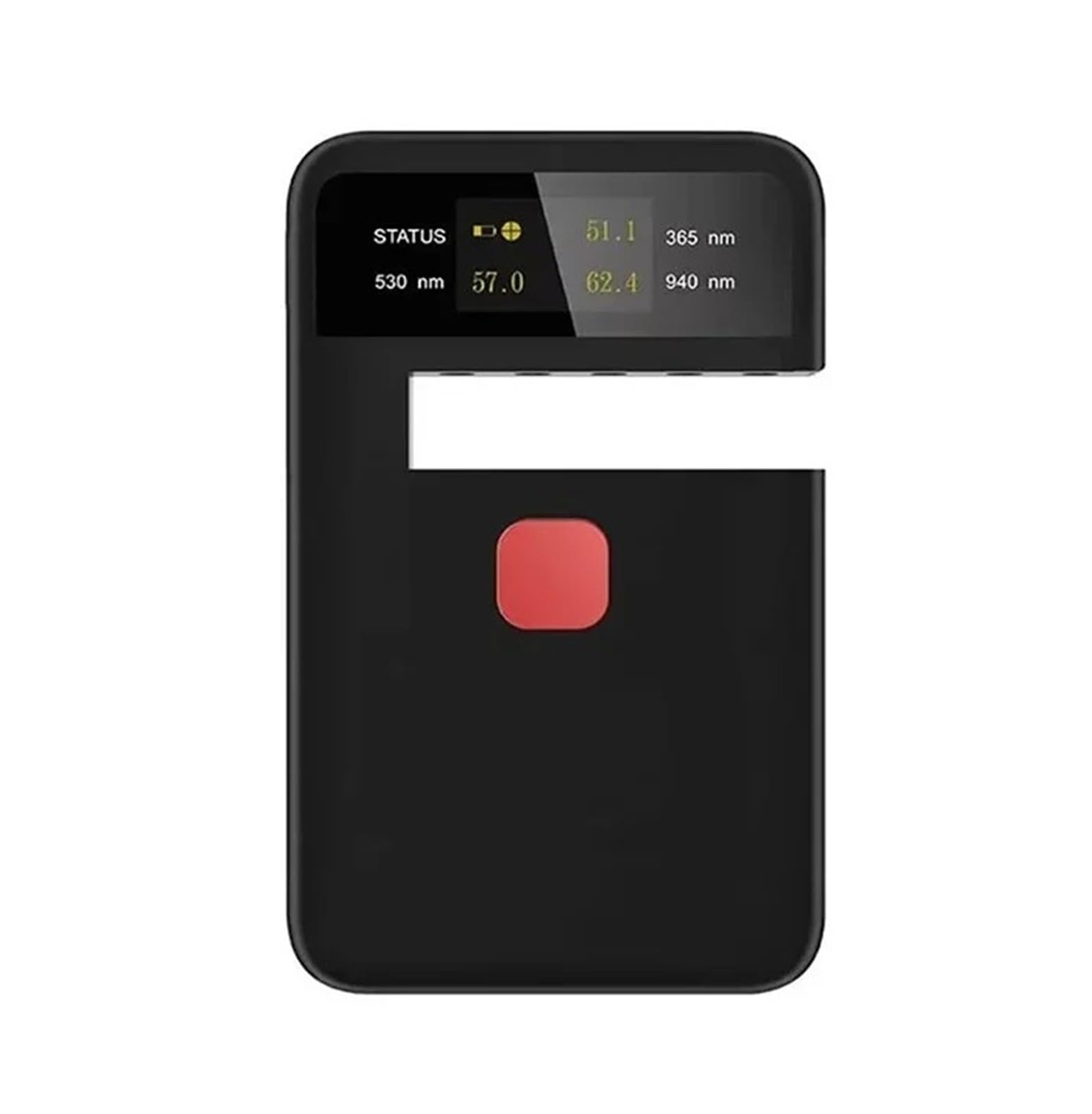 Medidor portátil de transmisión de tintado de ventanas, mide la tasa de bloqueo UV, la transmitancia de luz visible y el rechazo de IR. Retención de datos