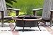 Fire Sense 60859 Fire Pit Copper Rail Steel Fire Bowl with Weave Pattern Wood Burning Lightweight Portable Outdoor Firepit Backyard Fireplace Included Screen Lift Tool - Antique Bronze - 27.5