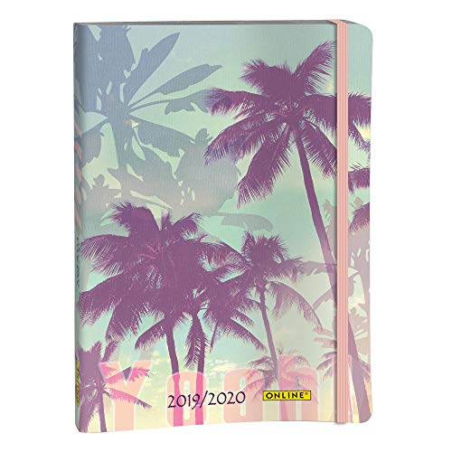 Online 02986 - Agenda settimanale 2019/2020, Creative Diary, Tropical Beach, 1 pezzo
