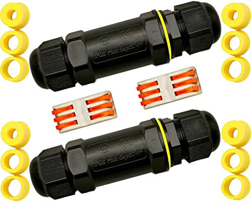 ????{Produit Professionnel} Boite Etanche Electrique Exterieur IP68 3 SANS OUTILS + bornes automatiques à levier pour raccord Etanche de boite De Derivation 100% sécurisé
